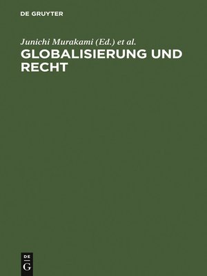 cover image of Globalisierung und Recht